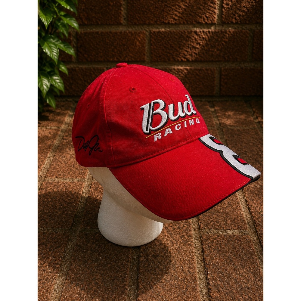 Dale Earnhardt Jr 8 Budweiser Racing Hat Winners Circle Red NASCAR Vintage Cap